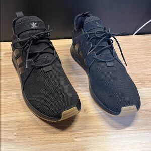 adidas boost Black Athletic Shoes with Tan Sole